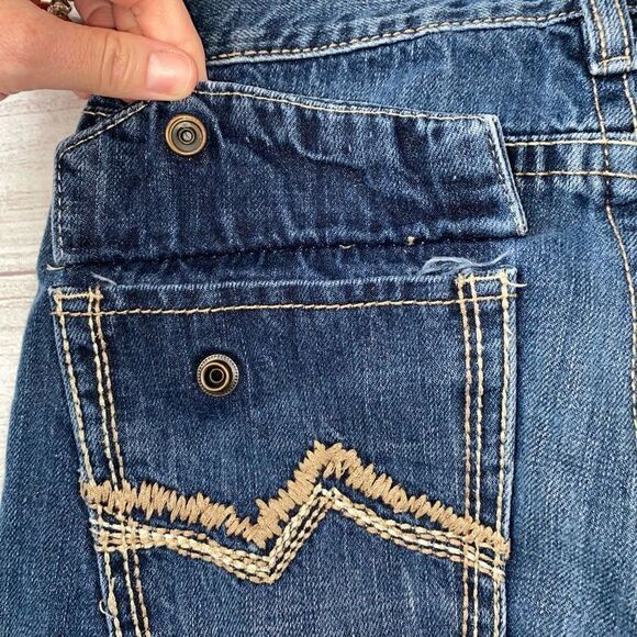 Request 100% cotton distressed straight leg jeans jr boys sz 16 - Picture 6 of 10